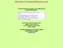 Tablet Screenshot of calientepanocha.com